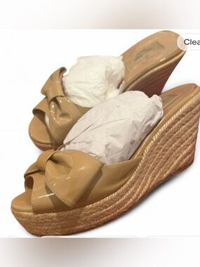 Vintage Valentino wedge slides